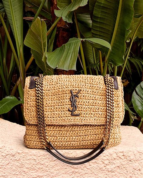 ysl basket weave bag